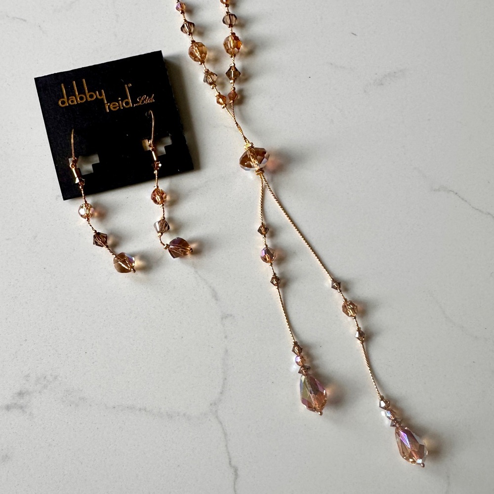 Dabby Reid Gold and Pink Earrings